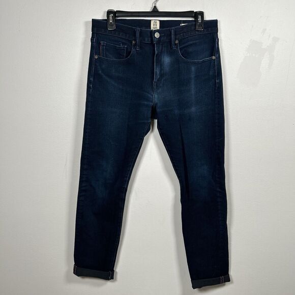 Hiroshi Kato MADE IN USA Blue Black Jeans Size 31 “The Scissors” Raw Selvedge